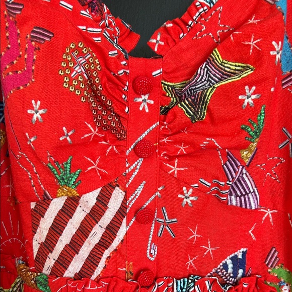 FARM Rio Colorful Red Jumpsuit - Picture 3 of 8